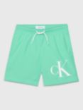 Calvin Klein Kids' Graphic Logo Swim Shorts, Cabbage