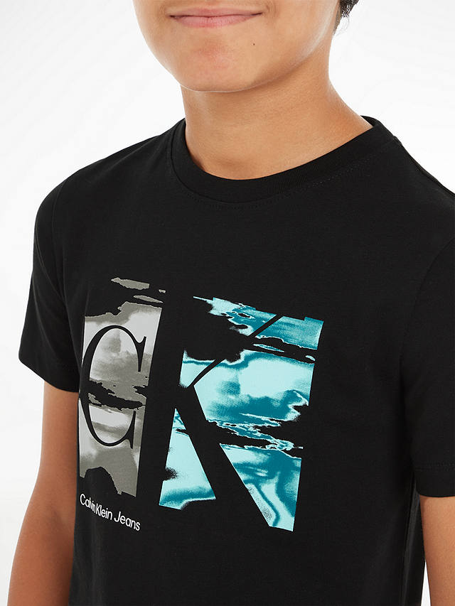 Calvin Klein Kids' Serenity Logo T-Shirt, Ck Black