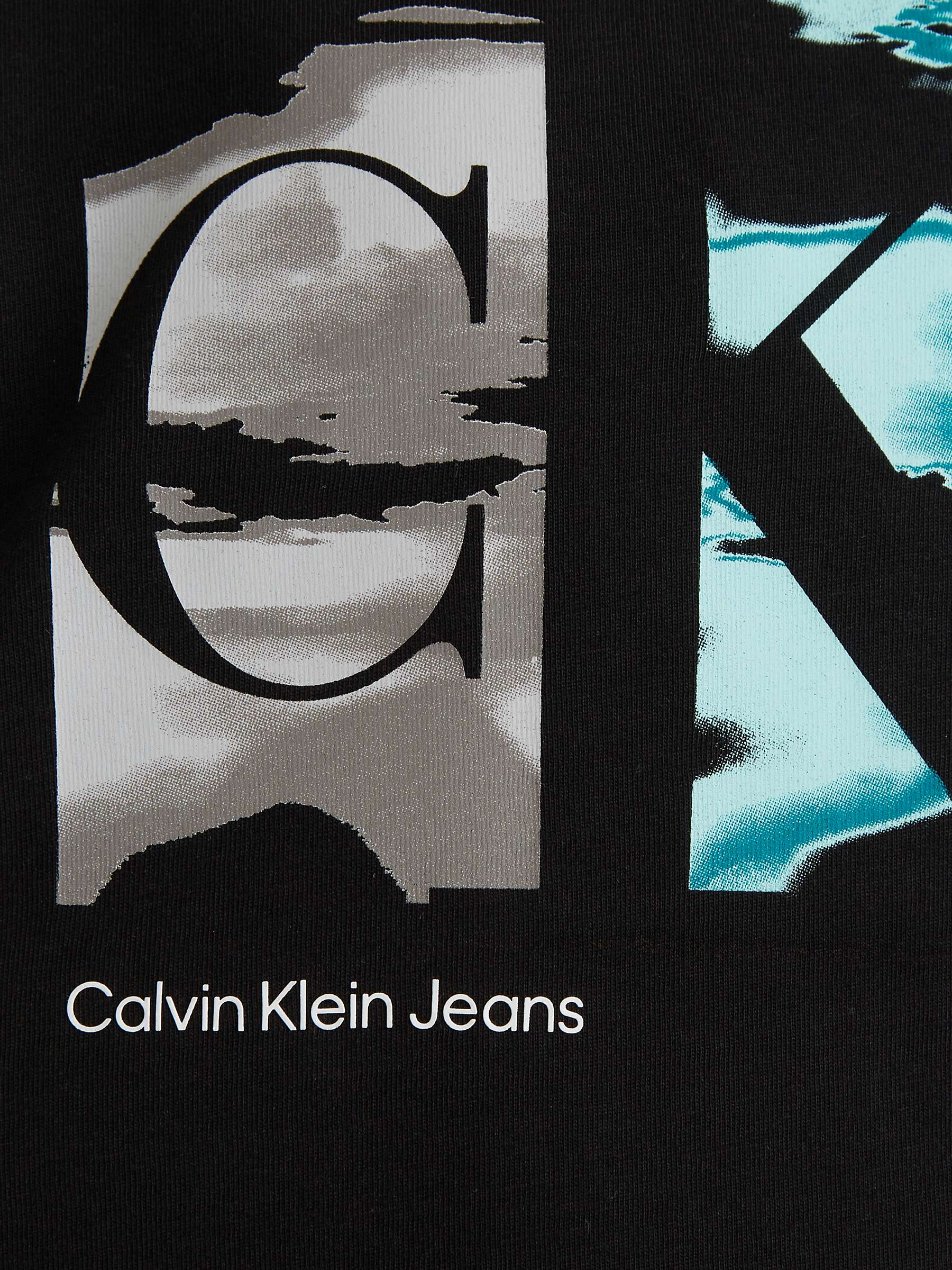 Buy Calvin Klein Kids' Serenity Logo T-Shirt, Ck Black Online at johnlewis.com