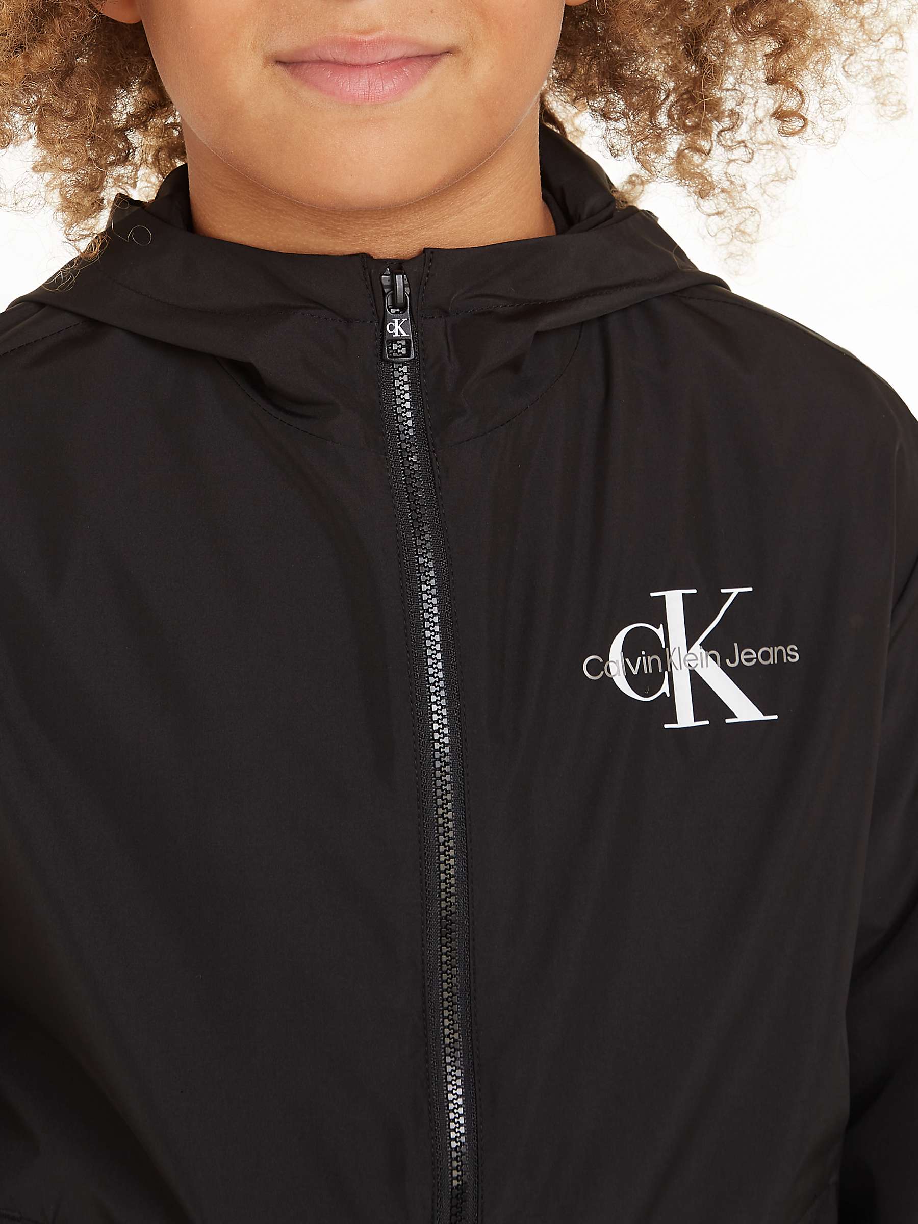 Buy Calvin Klein Kids' Windbreaker Jacket, Black Online at johnlewis.com