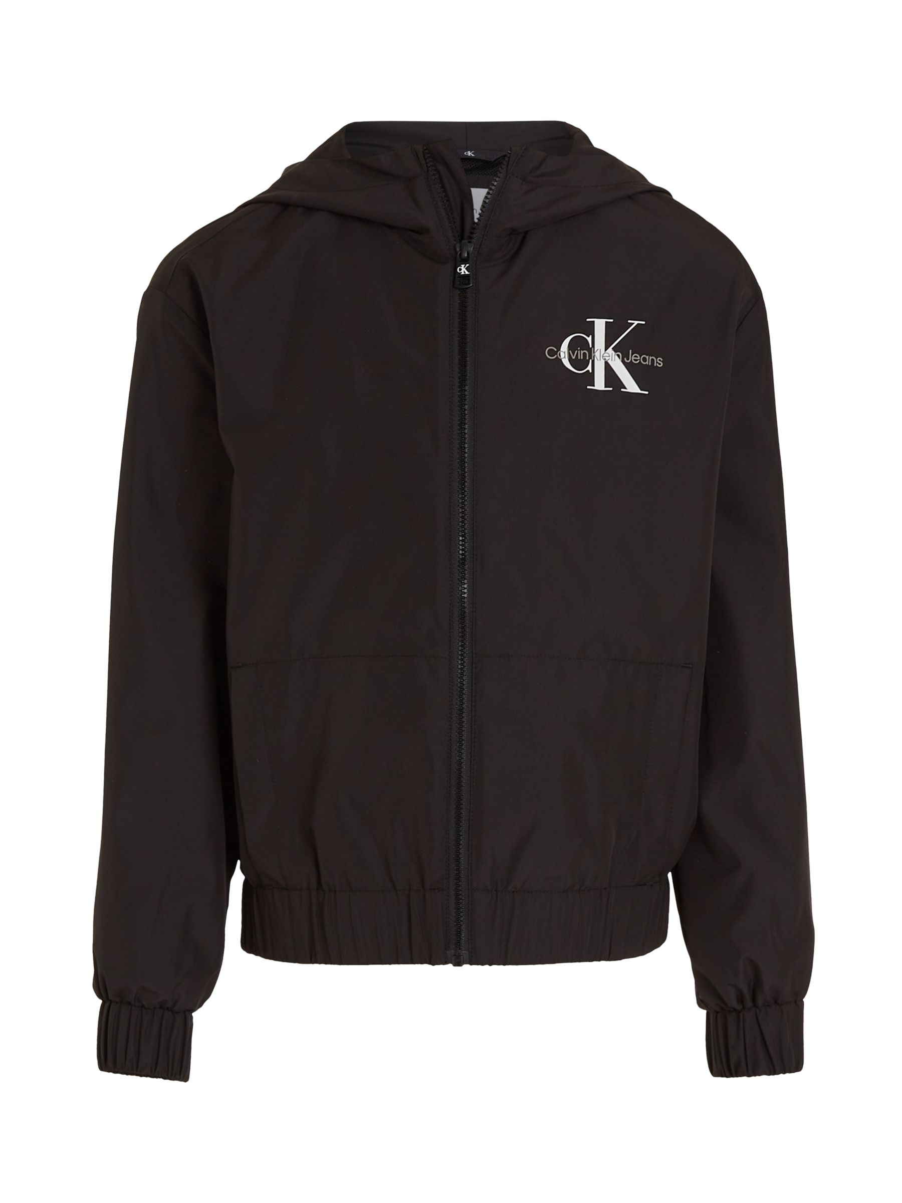 Calvin Klein Kids' Windbreaker Jacket, Black, 10 years