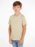 Calvin Klein Kids' Logo Monogram T-Shirt, Green Haze