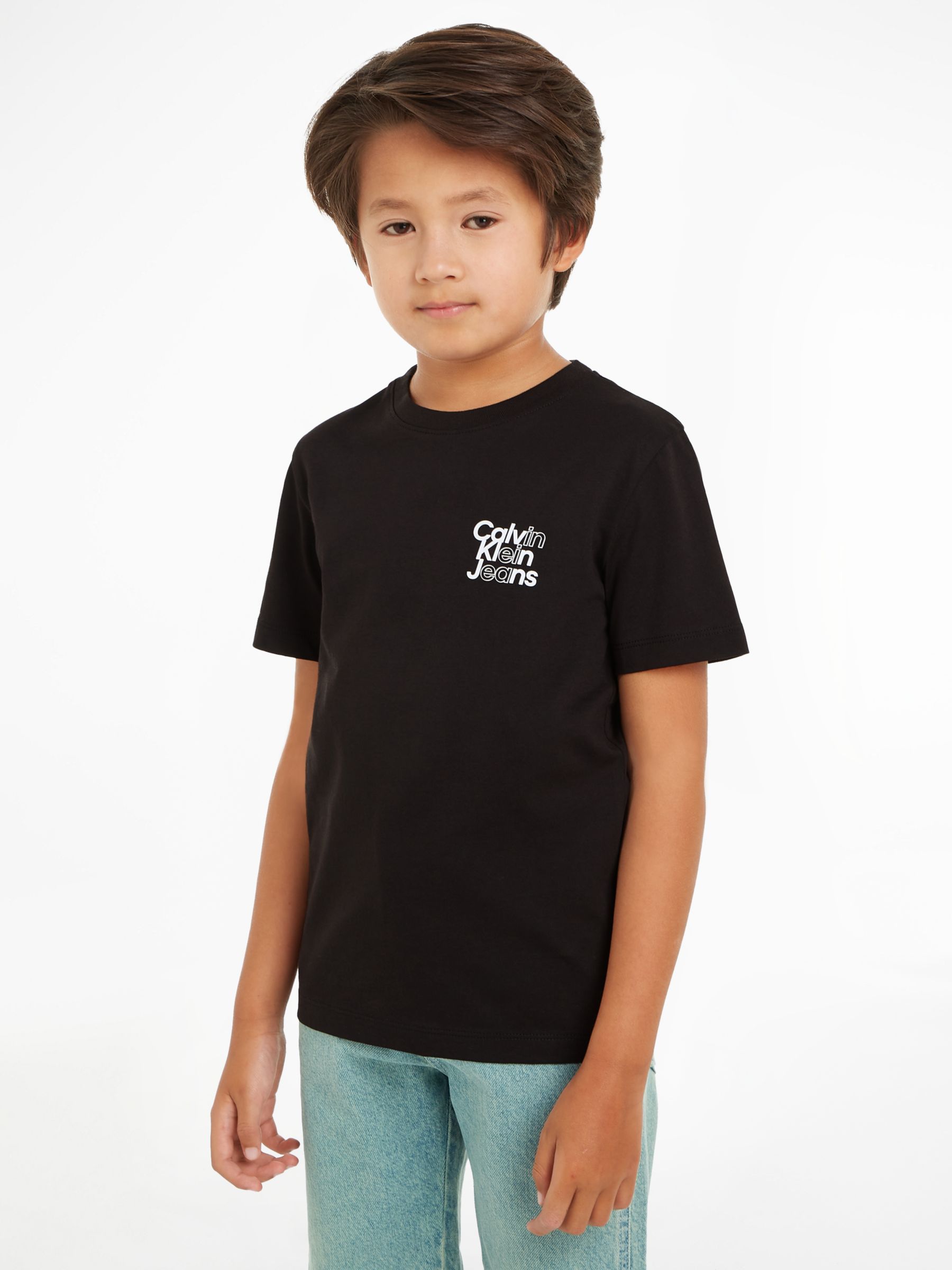 Calvin Klein Comfort T-Shirt, Black at John Lewis & Partners