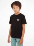Calvin Klein Kids' Logo Short Sleeve T-Shirt, Black