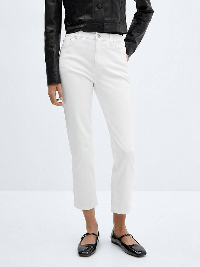 Mango Claudia Skinny Jeans, White