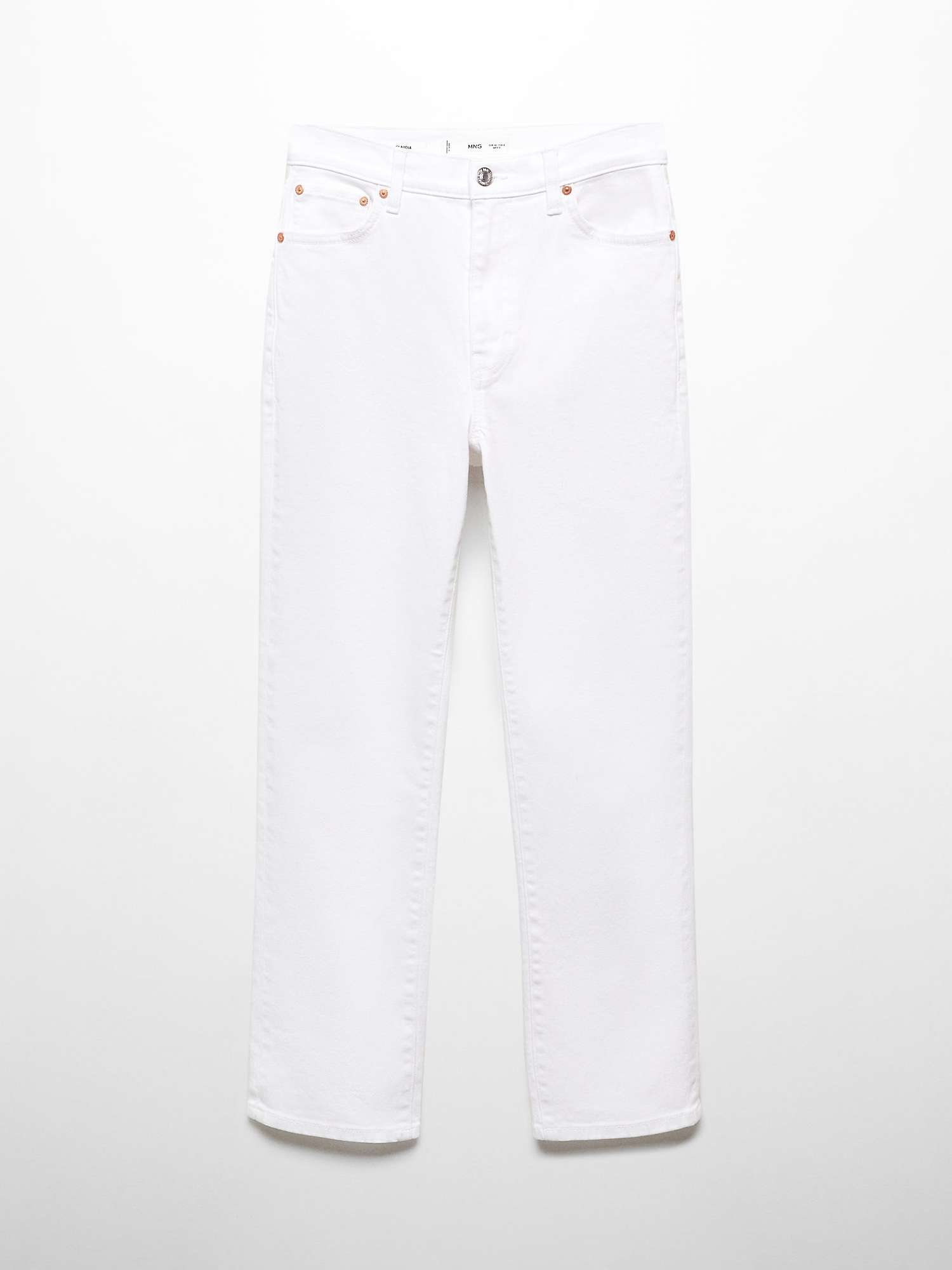 Buy Mango Claudia Skinny Jeans, White Online at johnlewis.com