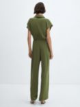 Mango Juani Tie Waist Jumpsuit, Green, Green