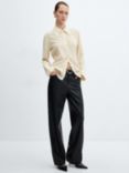 Mango Corona Plain Shirt, Yellow