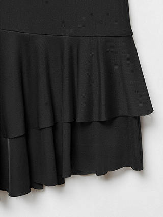 Mango Hally Asymmetric Mini Skirt, Black