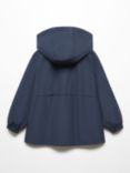 Mango Kids' Nieves Hooded Jacket, Navy