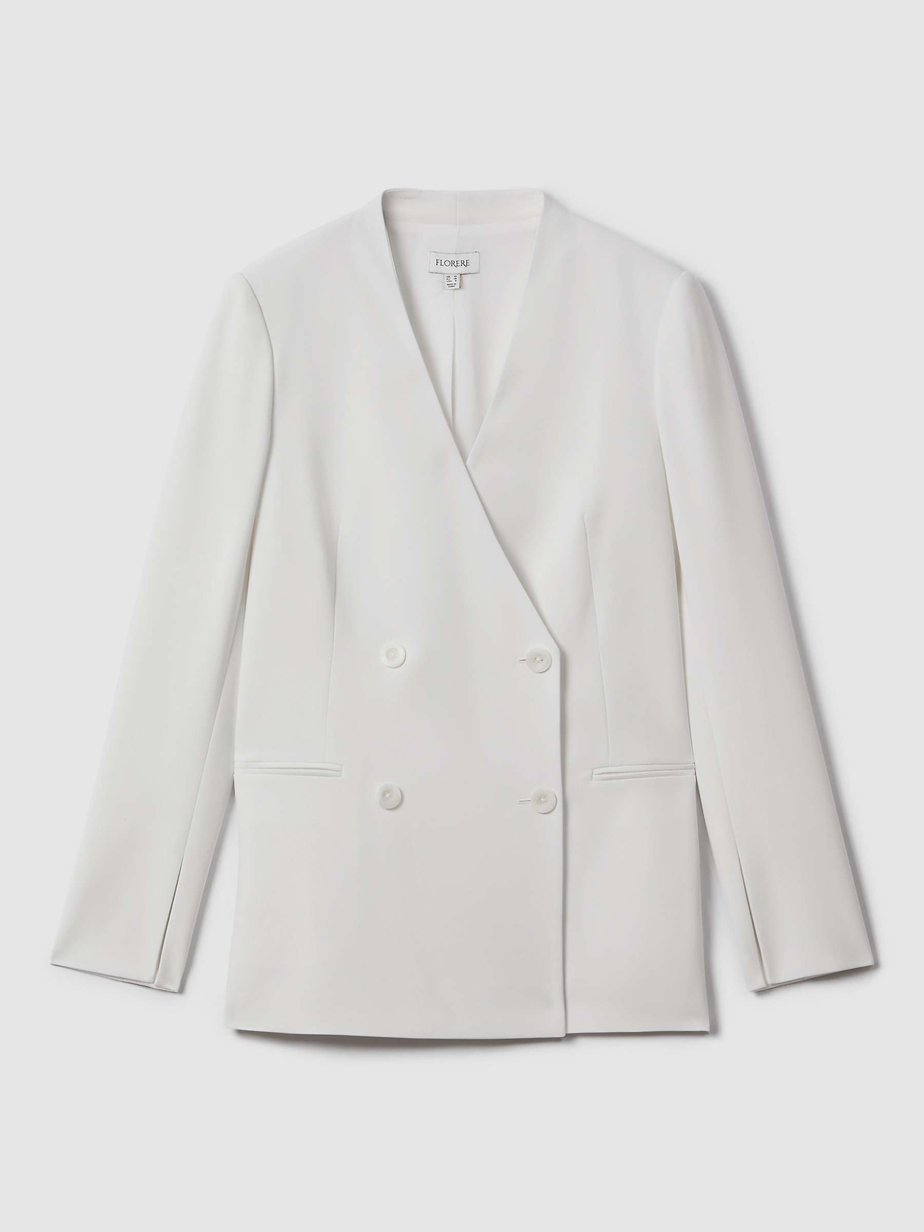 Buy FLORERE Collarless Double Breasted Blazer Online at johnlewis.com