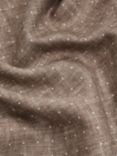Reiss Cataldo Reversible Silk Handkerchief, Brown Melange