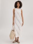 FLORERE Sleeveless Crochet Dress, Ivory