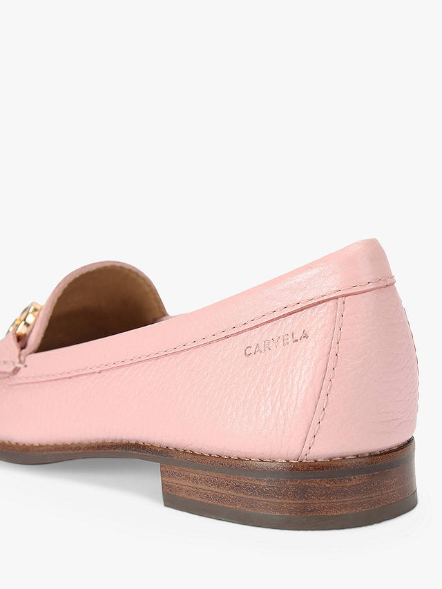 Carvela Click Leather Slip On Loafers, Pink