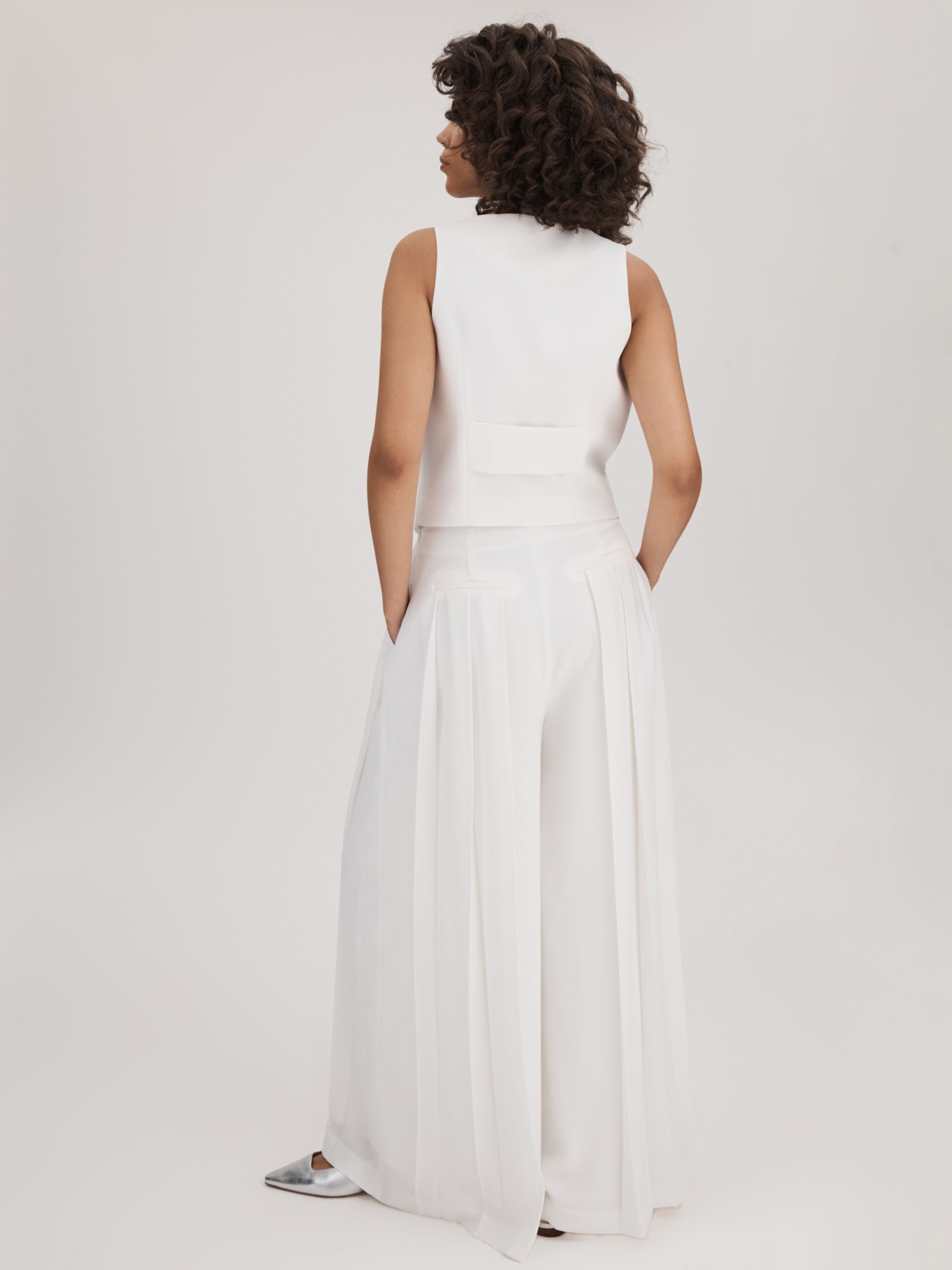 Buy FLORERE Deep Pleat Extra Wide Leg Trousers Online at johnlewis.com
