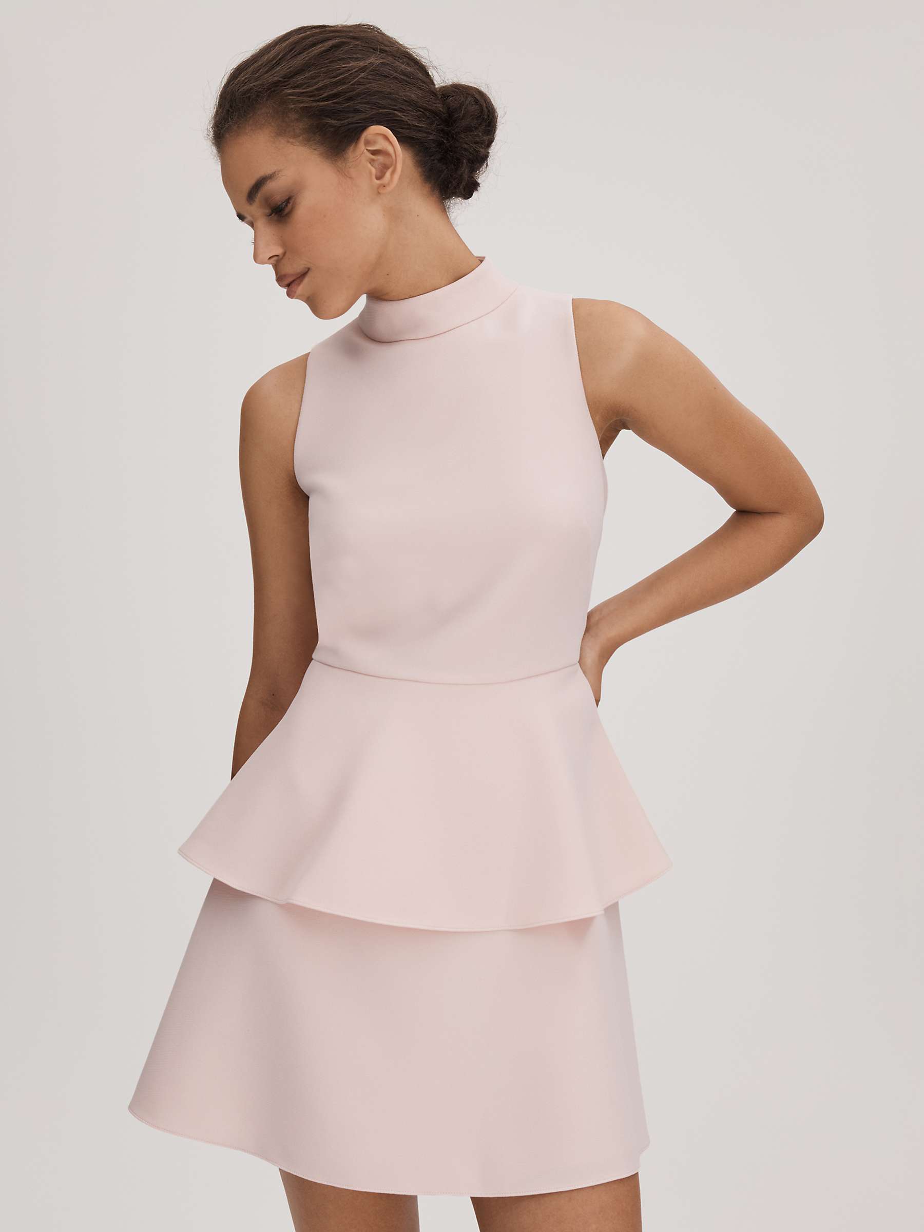 Buy FLORERE High Neck Tiered Mini Dress Online at johnlewis.com