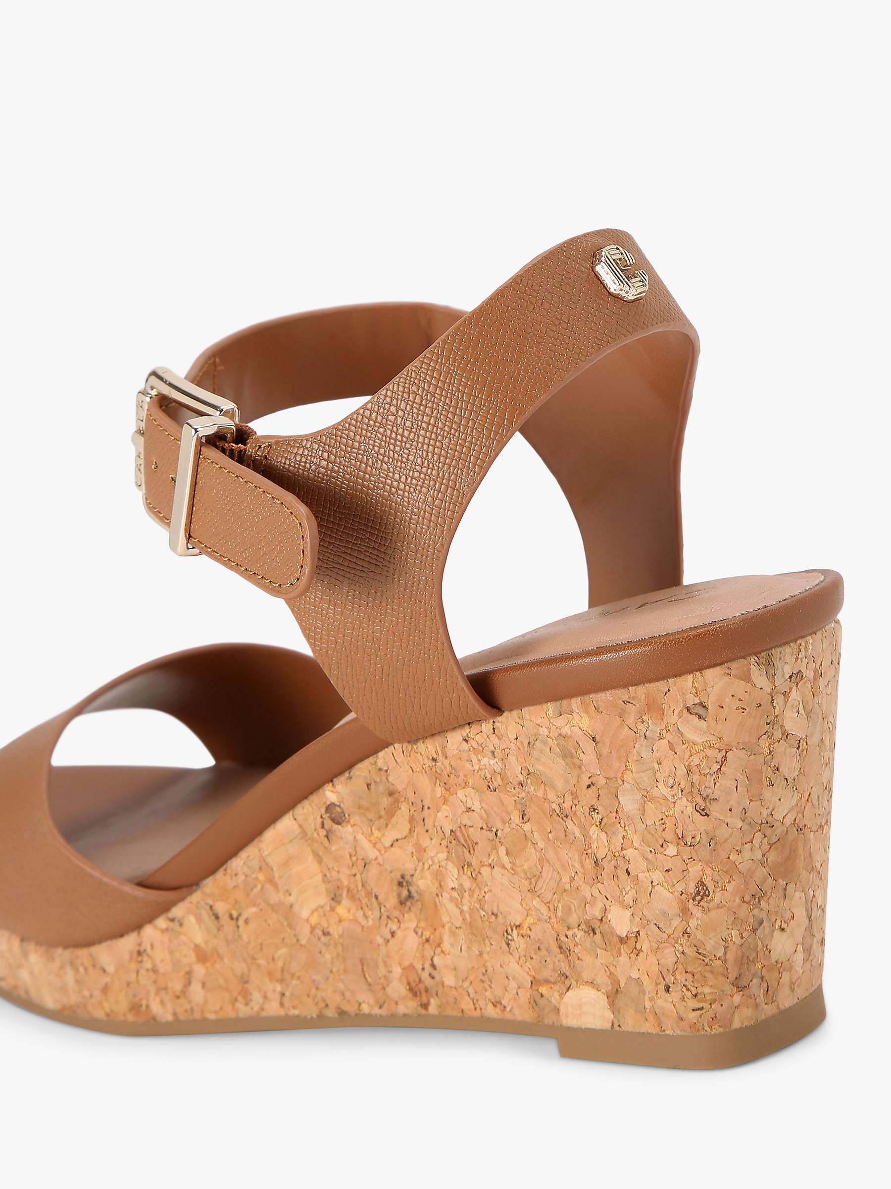 Buy Carvela Sadie Wedge Heel Sandals, Tan Online at johnlewis.com