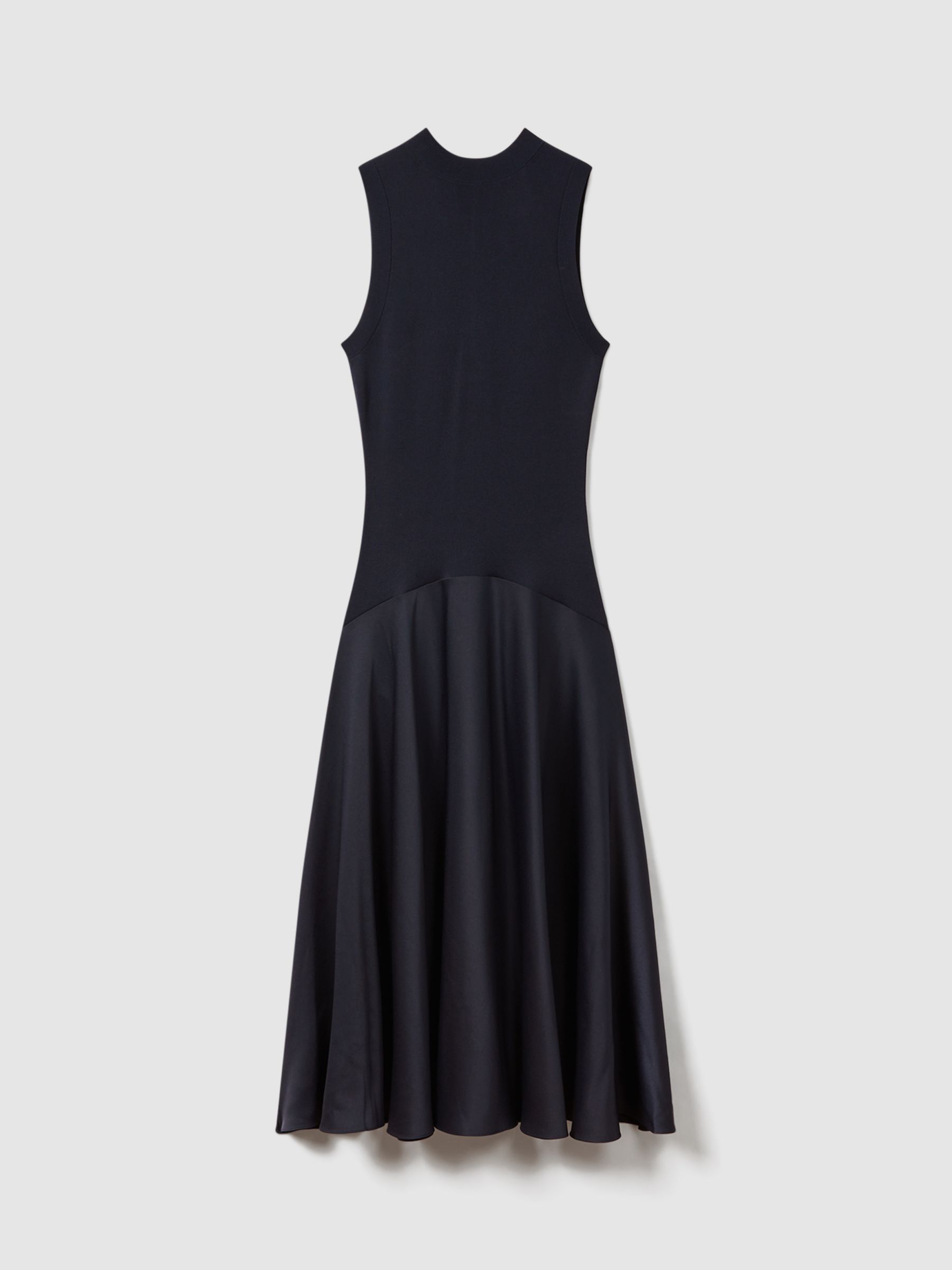 FLORERE Sleeveless Knit Midi Dress, Navy, 14