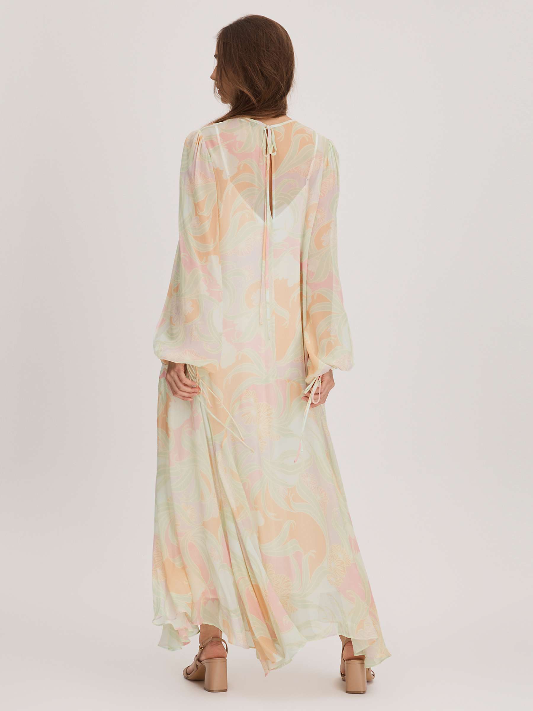 Buy FLORERE Asymmetrical Maxi Dress, Multi Online at johnlewis.com