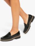 KG Kurt Geiger Melody Leather Loafers, Black