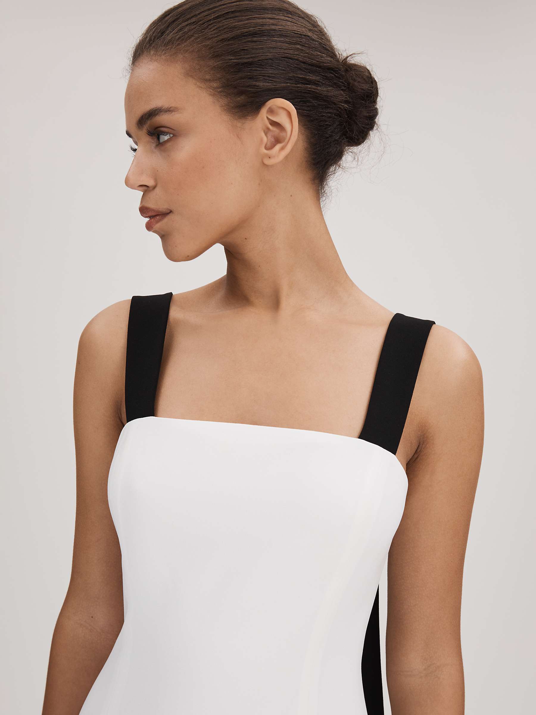 Buy FLORERE Pleated Midi Dress, Off White Online at johnlewis.com