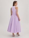 FLORERE Full Skirt Cotton Blend Dress, Lilac