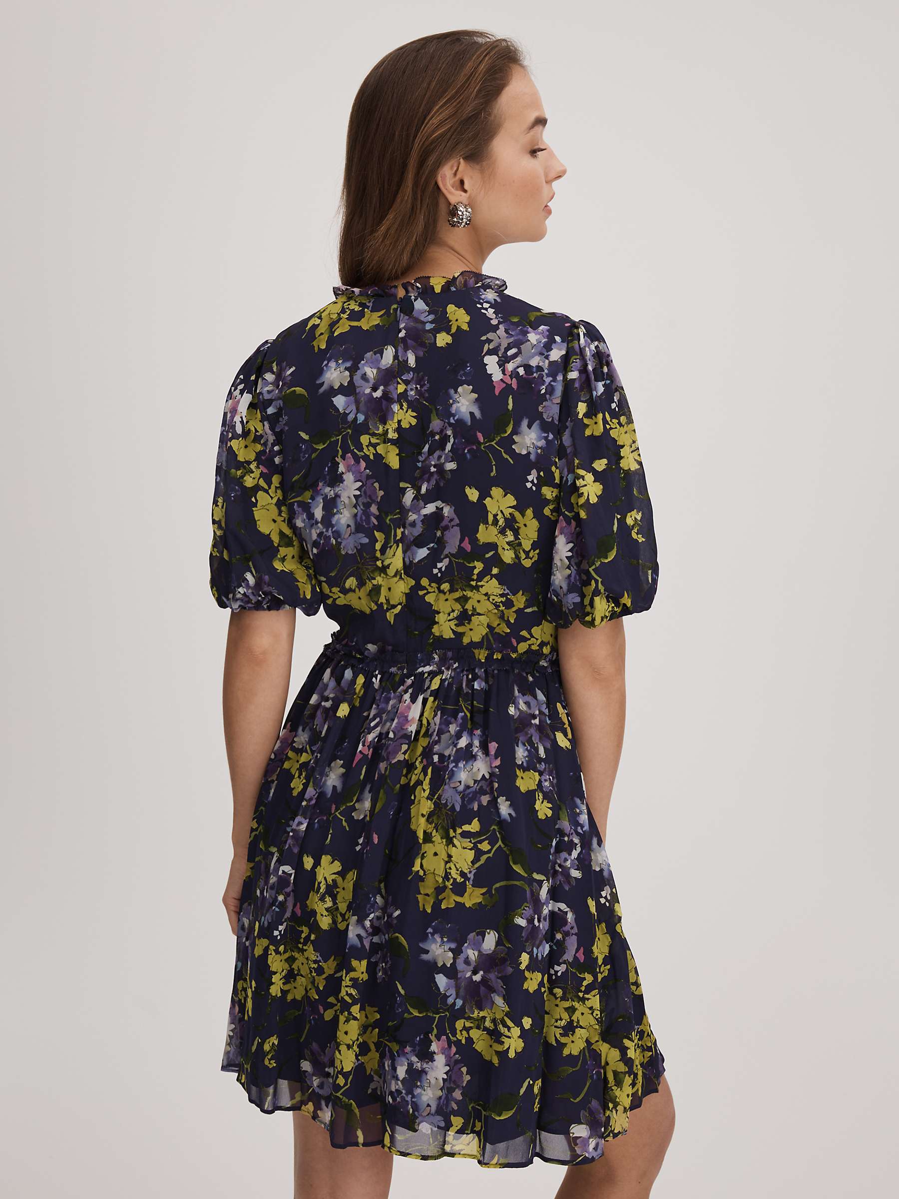 Buy FLORERE Puff Sleeve Mini Dress Online at johnlewis.com