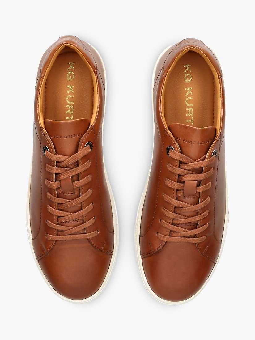 Buy KG Kurt Geiger Fire Leather Trainers Online at johnlewis.com