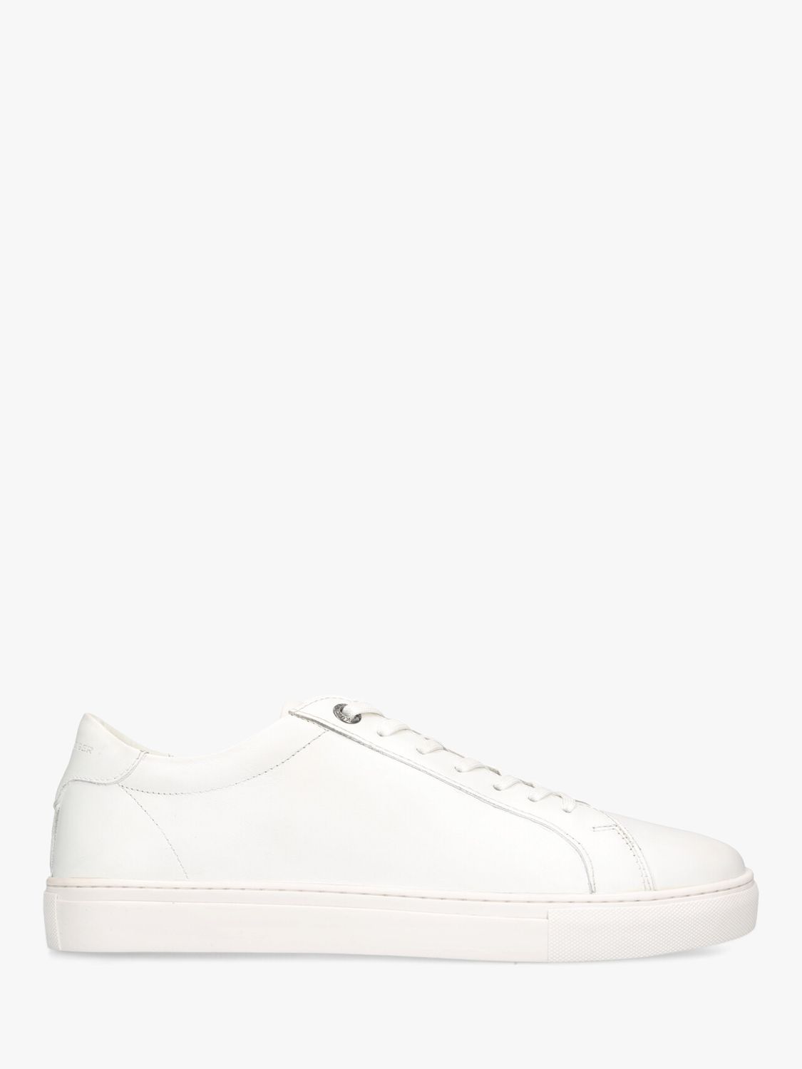 KG Kurt Geiger Fire Leather Trainers, White at John Lewis & Partners