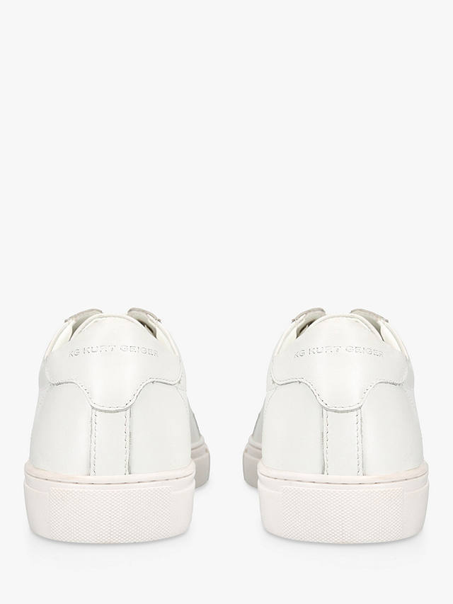 KG Kurt Geiger Fire Leather Trainers, White