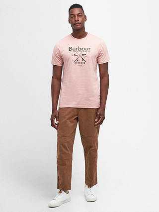 Barbour Fly Graphic T-Shirt, Pink Mist