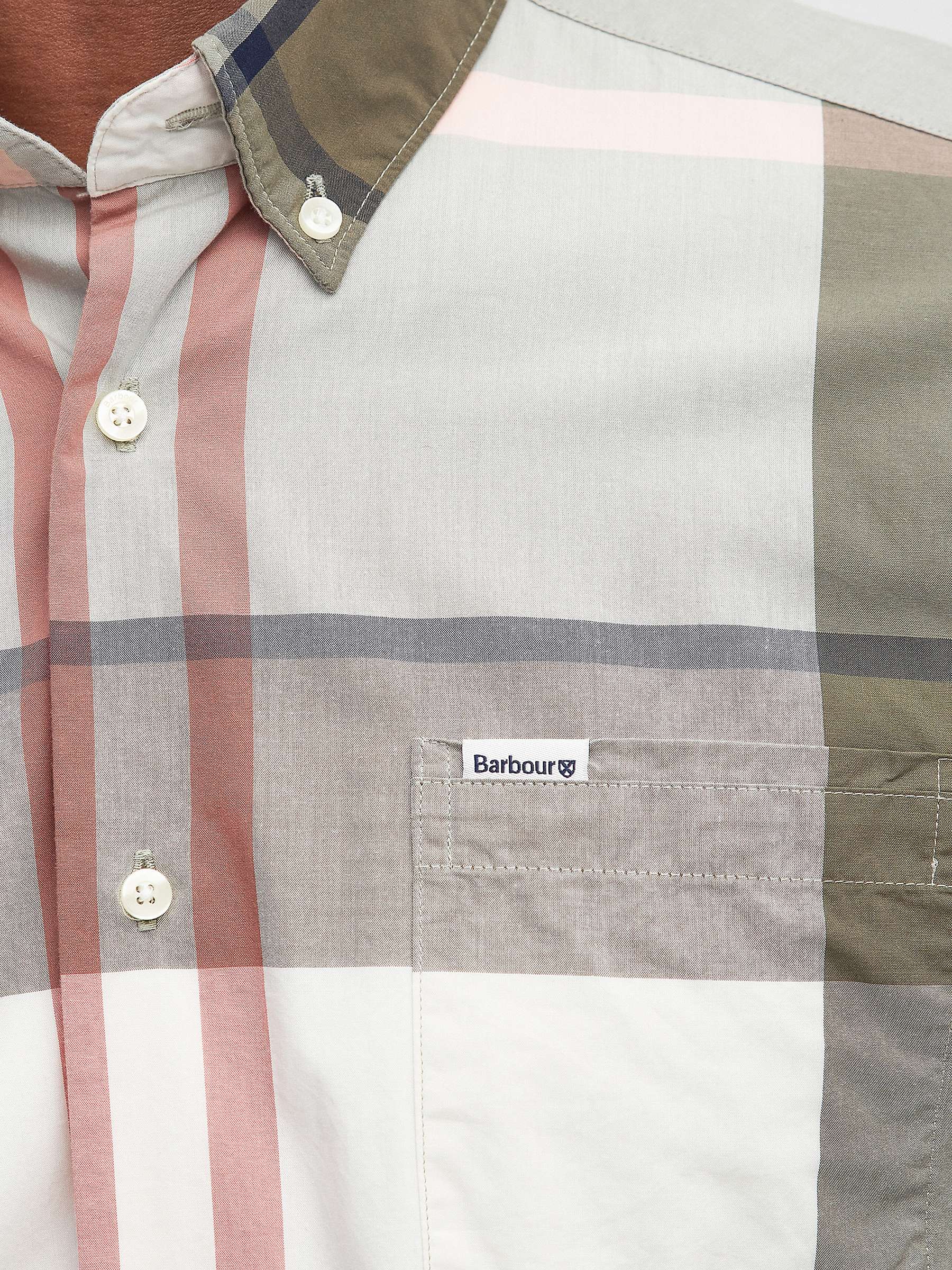 Buy Barbour Harris Tailored Shirt, Glenmore Olive Tartan Online at johnlewis.com