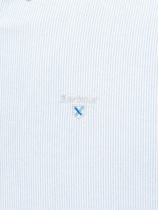 Barbour Striped Oxford Tailored Shirt, Sky Blue