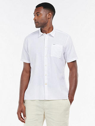Barbour Nelson Short Sleeve Shirt, White