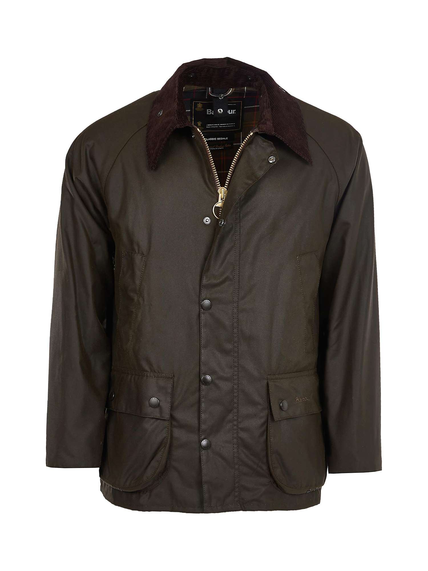 Buy Barbour Classic Bedale Wax Jacket, Olive Online at johnlewis.com