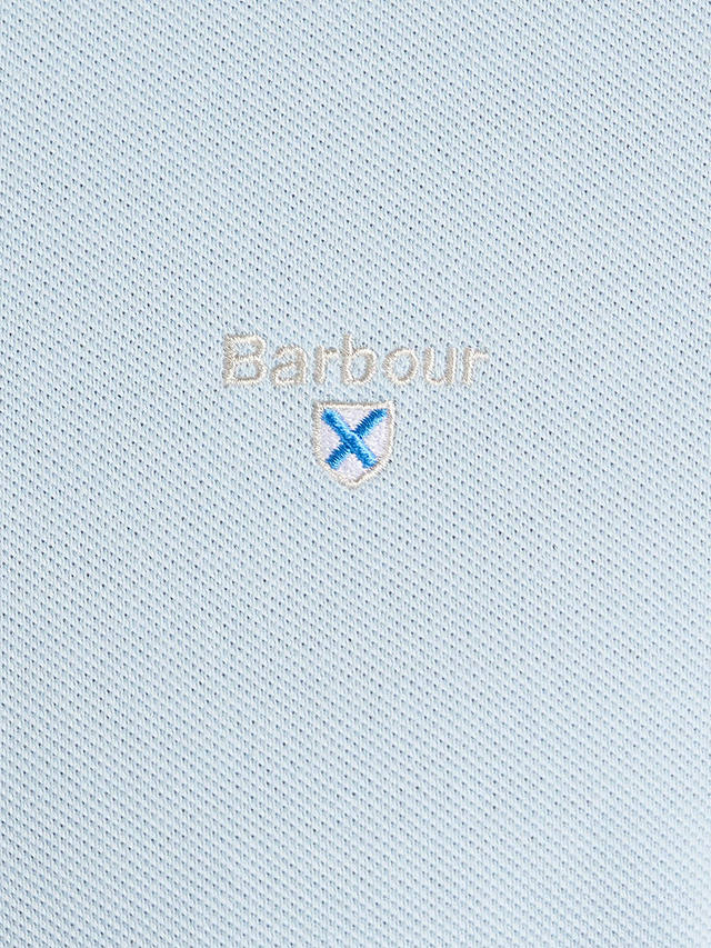 Barbour Short Sleeve Sports Polo Shirt, Sky