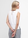 Barbour Bathgate Linen Blend Sleeveless Top, White