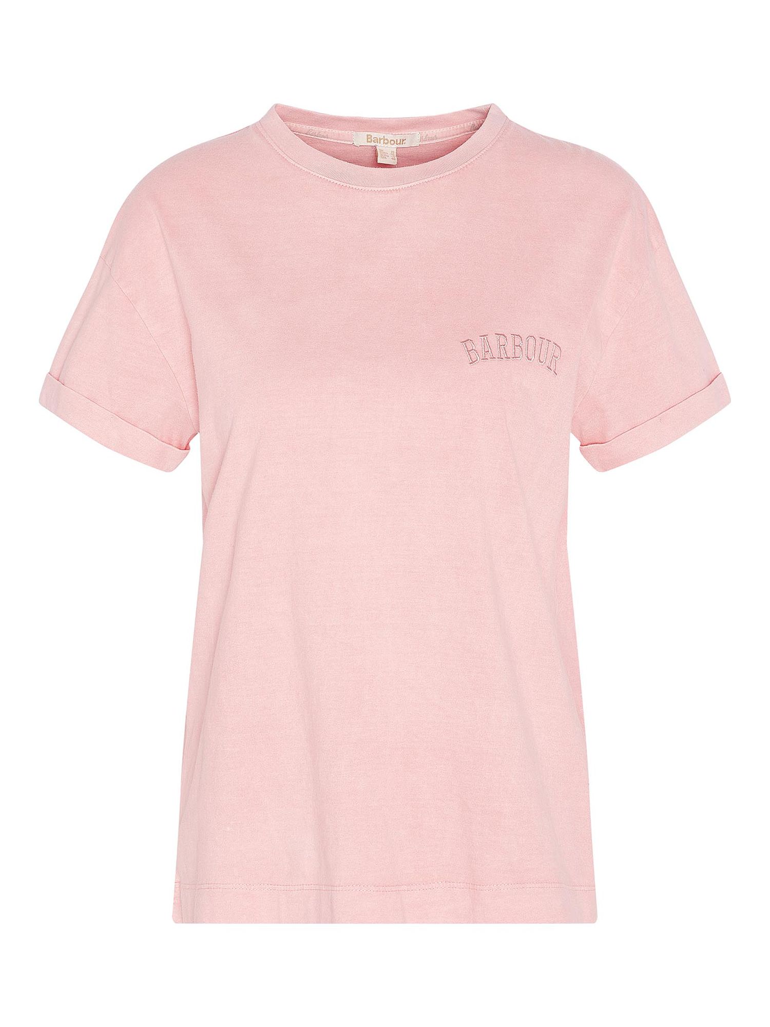 Barbour Sandgate T-Shirt, Shell Pink at John Lewis & Partners