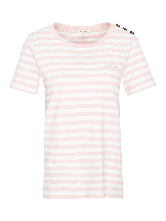 Barbour Ferryside Stripe T-Shirt, Shell Pink