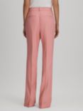 Reiss Petite Millie Flared Tailored Trousers, Pink