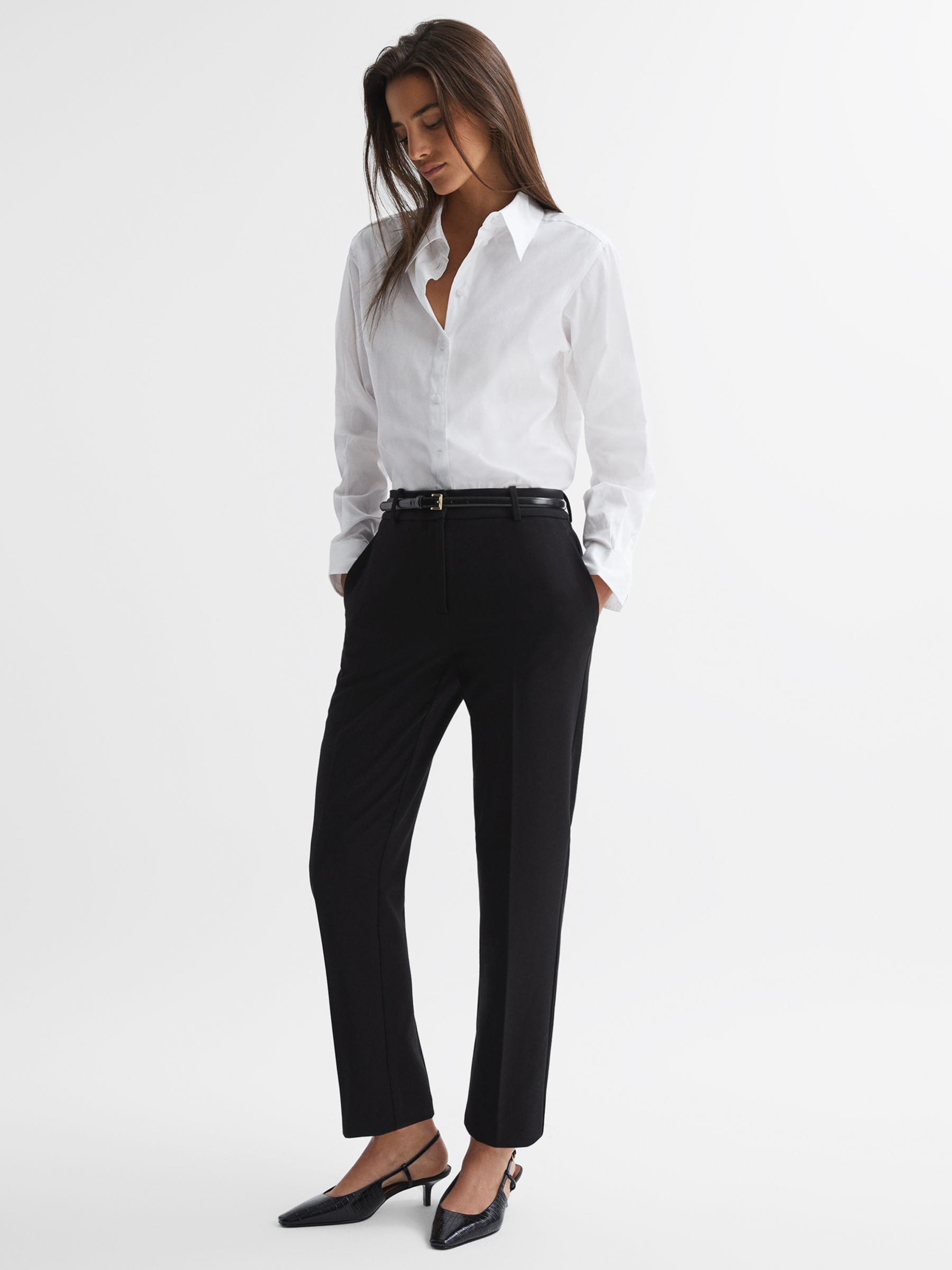 Buy Reiss Petite Gabi Slim Fit Suit Trousers Online at johnlewis.com