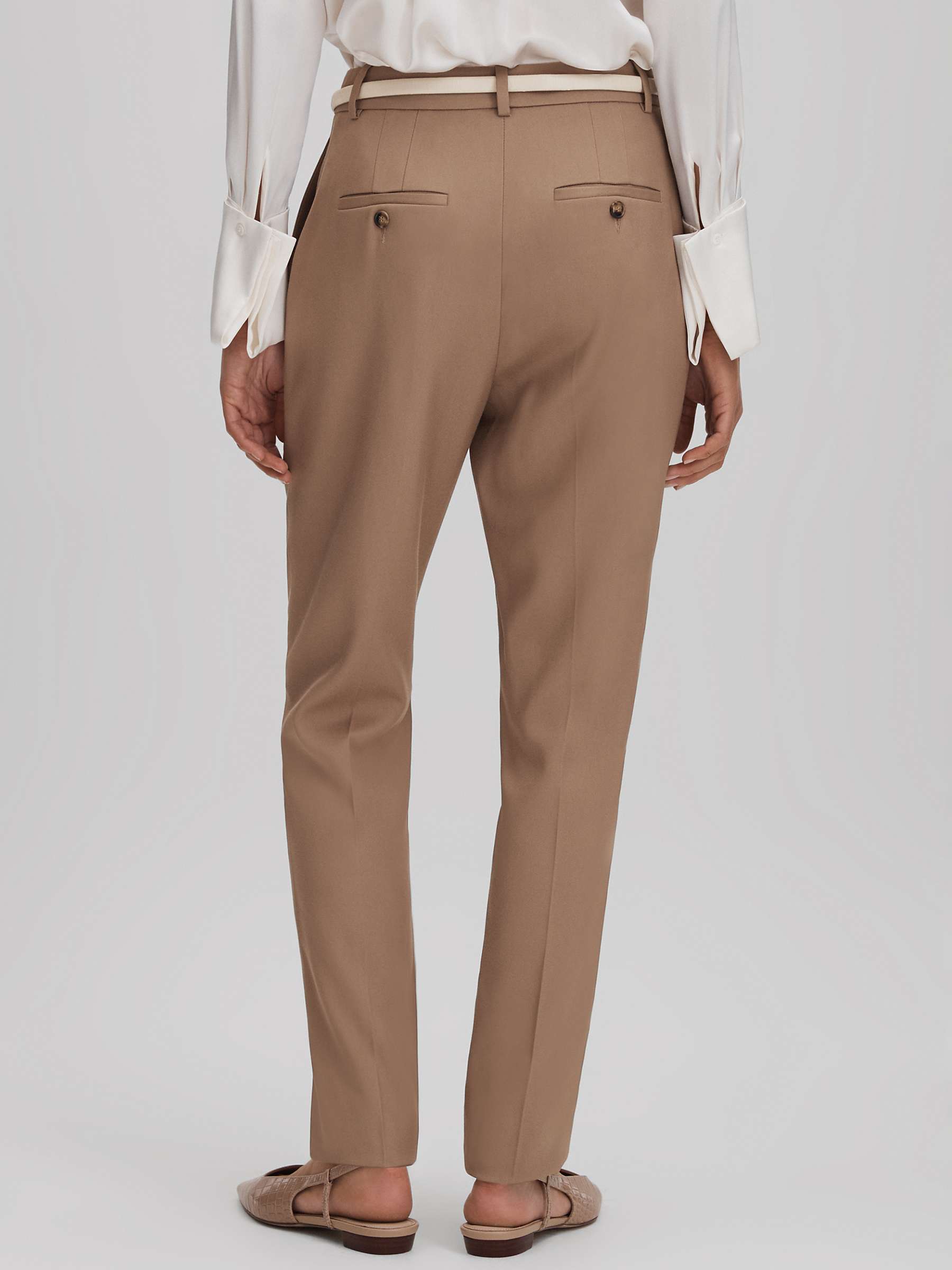 Buy Reiss Petite Wren Slim Fit Suit Trousers, Mink Online at johnlewis.com