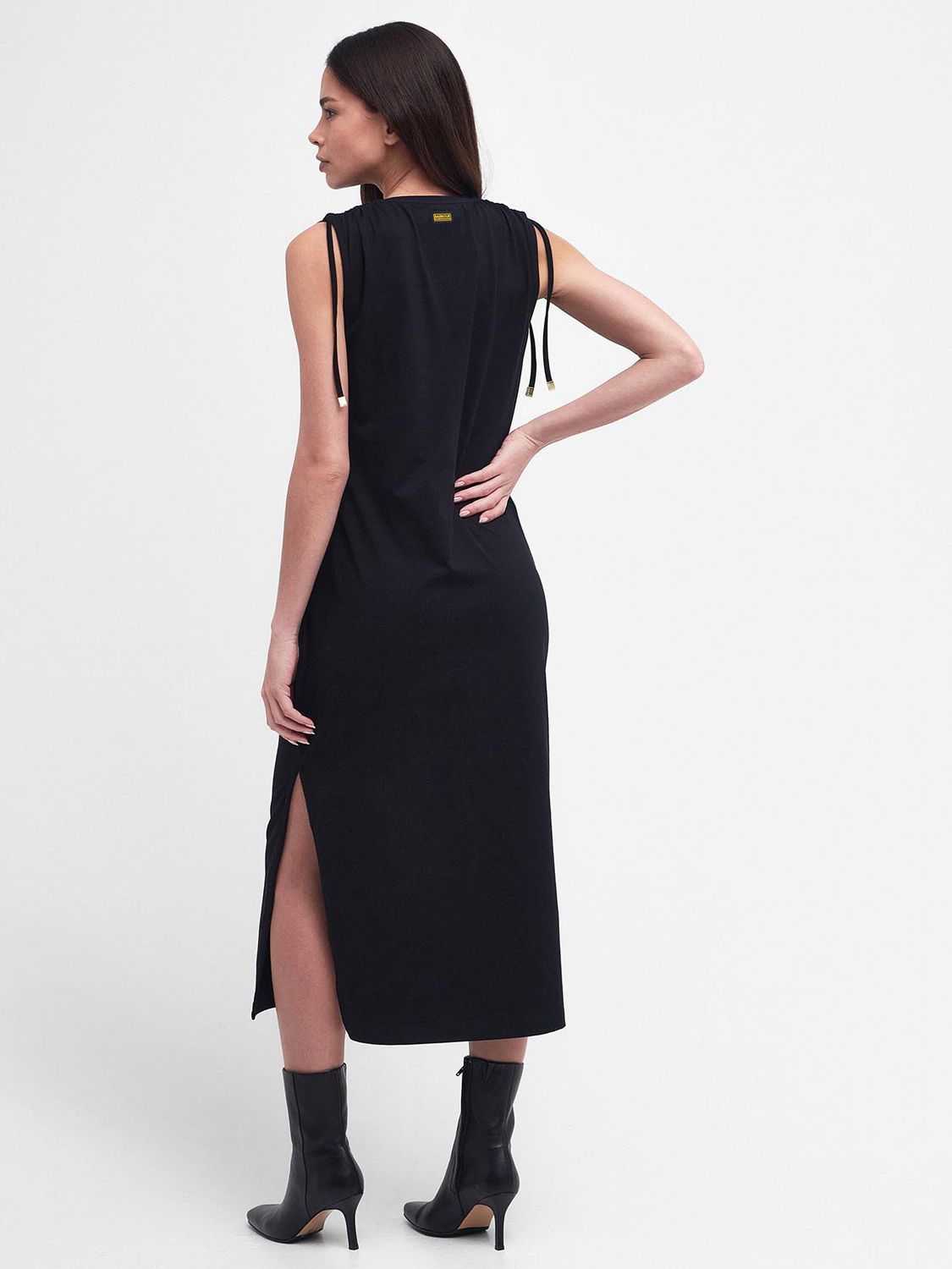 Barbour International Retton Midi Dress, Black, 16