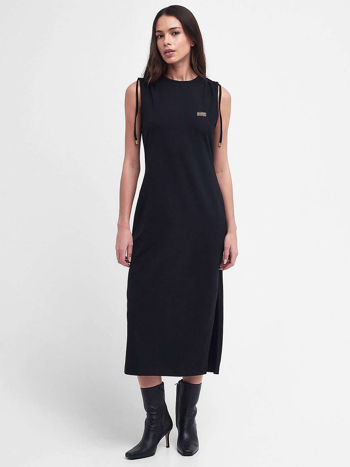 Buy Barbour International Retton Midi Dress, Black Online at johnlewis.com