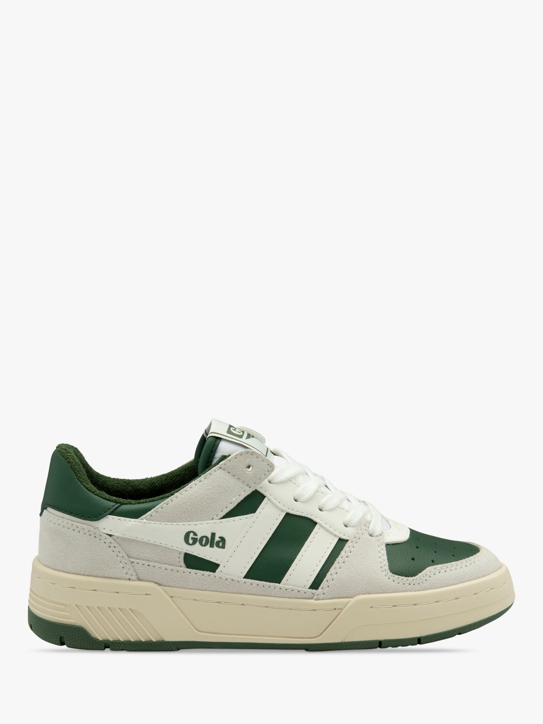 Gola Classics Allcourt '86 Leather Trainers, Evergeen/White at John ...