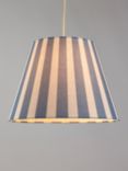 John Lewis Bold Stripe Lampshade, 25cm, Blue