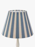 John Lewis Bold Stripe Lampshade, 25cm, Blue