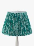 John Lewis Else Floral Pleat Lampshade, Jadeite