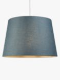 John Lewis Sophia Linen Empire Tapered Lampshade, Lake Blue