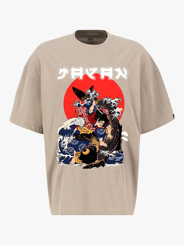 Alpha Industries Japan Warrior T-Shirt, 679 Vintage Sand